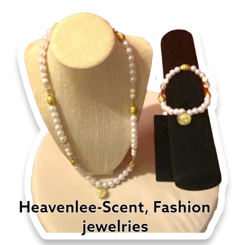 Heavenlee-Scent, glamour ladies, Marigold fashion jewelry set